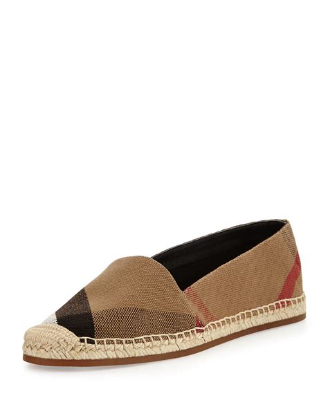 burberry hodgeson logo leather espadrille flat|Burberry Women's Hodgeson House Check Espadrille Flats.